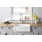 Gourmetier Solid Surface Stone Apron Front Farmhouse Sgl Bowl Kitchen Sink, White GKFA301810SQ - alternate 4